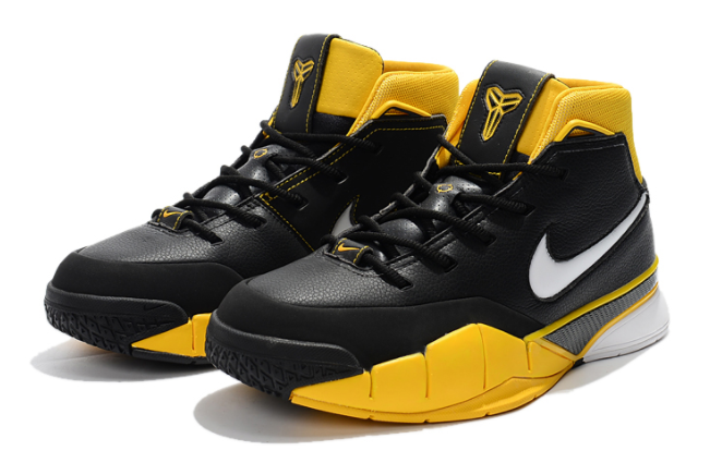 Nike Zoom Kobe 1 Protro Del Sol Black White-Varsity Maize - Click Image to Close